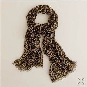 J. Crew leopard print scarf-new with tags still on